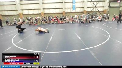 85 lbs Round 4 (6 Team) - Gage Green, IDAHO vs Kyler Linville, Montana, MT