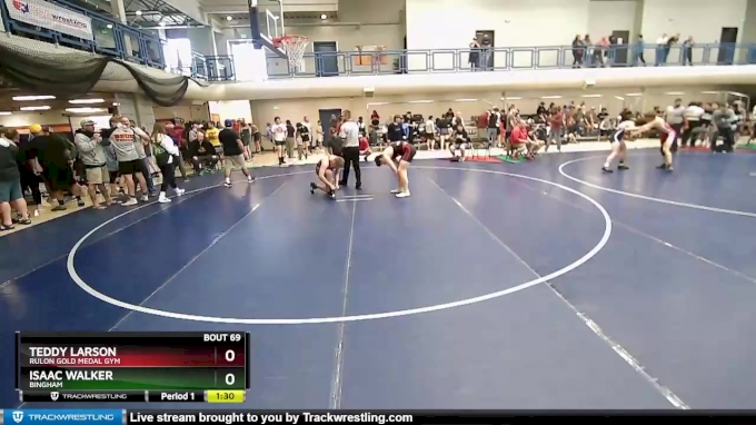 180 lbs Cons. Semi - Isaac Walker, Bingham vs Teddy Larson, Rulon Gold ...