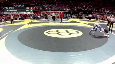 D1-106 lbs Champ. Round 1 - Caleb Snyder, Mount Vernon vs D.J. Otero, Lorain
