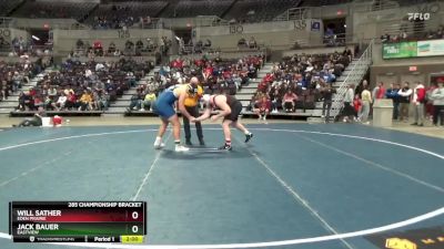 285 Championship Bracket 3rd Place Match - Will Sather, Eden Prairie vs Jack Bauer, Eastview