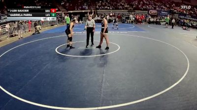 G 138 lbs Cons. Round 2 - J-Len Saucier, Sam Houston Girls vs Gabriela Parra, Lafayette Girls