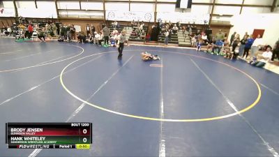 61 lbs Semifinal - Brody Jensen, Gunnison Valley vs Hank Whiteley, Sanderson Wrestling Academy