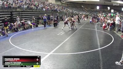 126 lbs Round 1 (4 Team) - Addilyn Wacker, Kansas Lavender Gecko vs Madison Irwin, North Dakota 2