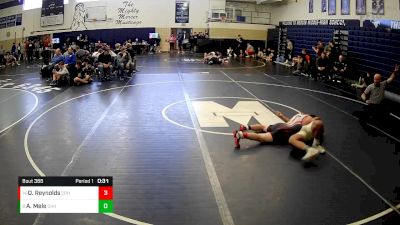 133 lbs Cons. Round 4 - Angelo Mele, Chartiers Houston Hs vs Owen Reynolds, Commodore Perry Hs