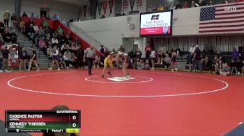 120 lbs Quarterfinal - Kennedy Thiessen, Iowa Valley vs Cadence Pastor, Marion