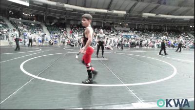 61 lbs Consi Of 8 #2 - Hunter Clarke, Claremore Wrestling Club vs Parks Greenwood, Mannford Pirate Youth Wrestling
