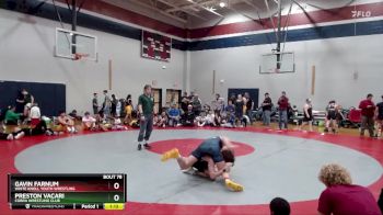 150 lbs Round 3 - Gavin Farnum, White Knoll Youth Wrestling vs Preston Vacari, Cobra Wrestling Club