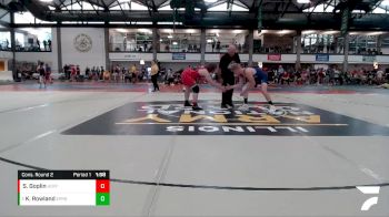 178-192 lbs Cons. Round 2 - Kaden Rowland, East Peoria River Bandits vs Steven Goplin, Streator