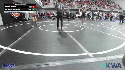 84 lbs Semifinal - Toren Gates, Sallisaw Takedown Club vs Jackson Beckley, Team Tulsa Wrestling Club