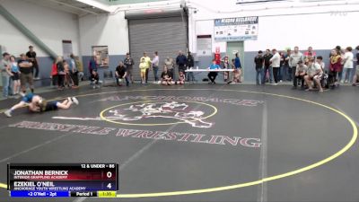 86 lbs Quarterfinal - Jonathan Bernick, Interior Grappling Academy vs Ezekiel O`Neil, Anchorage Youth Wrestling Academy