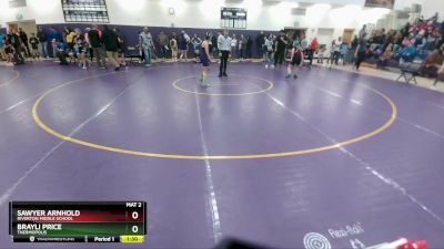 110 lbs Semifinal - Sawyer Arnhold, Riverton Middle School vs Brayli Price, Thermopolis