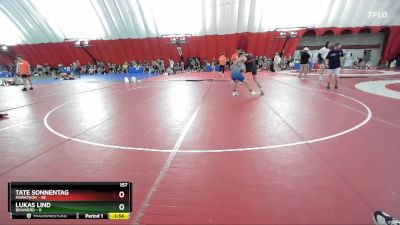 157 lbs Round 3 (6 Team) - Lukas Lind, Brainerd vs Tate Sonnentag, Marathon