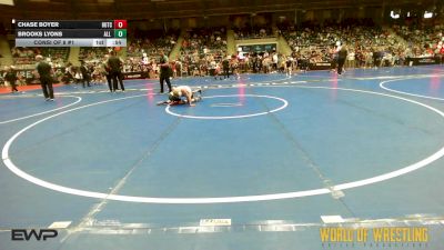 67 lbs Consi Of 8 #1 - Chase Boyer, Hutchy Hammers (HS) vs Brooks Lyons, All I See Is Gold Academy