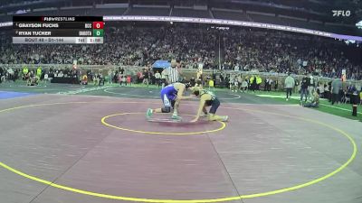 D1-144 lbs Champ. Round 1 - Grayson Fuchs, Detroit Catholic Central HS vs Ryan Tucker, Dakota HS