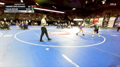 120 Class 2 lbs Cons. Round 2 - Jennifer Lopez-alvarado, North Kansas City vs Ulalia Butler, Raytown