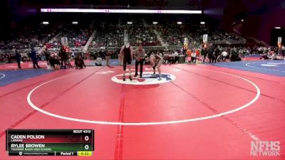 4A-126 lbs Cons. Round 3 - Rylee Browen, Thunder Basin High School vs Caden Polson, Laramie