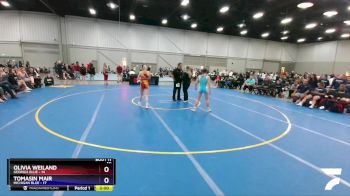 106 lbs Quarters & 1st Wb (16 Team) - Olivia Weiland, Georgia Blue vs Tomasin Mair, Michigan Blue