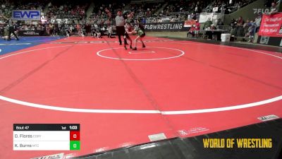 52 lbs Round Of 16 - Dominic Flores, Cory Clark Wrestling vs Kai Burns, Minion Training Center