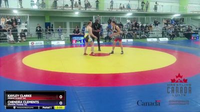 61kg Round 2 - Kayley Clarke, Prince Albert WC vs Chendra Clements, Grande Prairie WC