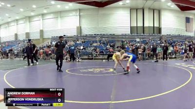 82 lbs Cons. Semi - Andrew Dorman, PA vs Jefferson Vondruska, OH