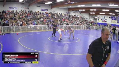 144 lbs Quarterfinal - Shane Parker, Salem Elite Mat Club vs Eric Larwin, Bend Senior High School Wrestl