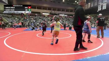 130 lbs Round 2 - Avery Pace, Bentonville Wrestling Club vs Amilia Welk, Prairie Grove Youth Wrestling