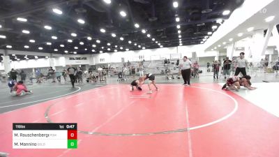 116 lbs Consolation - Mason Rauschenberger, Pomona Elite vs Max Mannino, Gold Rush Wrestling