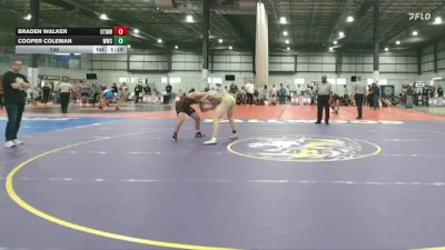 144 lbs 1 - Braden Walker, OTM WALTERS WRESTLING vs Cooper Coleman, WILLIAMSBURG WRESTLING CLUB