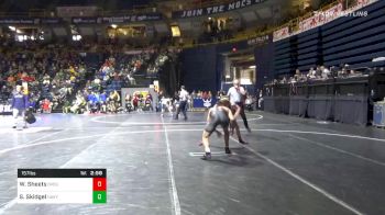 157 lbs Prelims - Wyatt Sheets, Oklahoma State vs Scout Skidgel, Navy