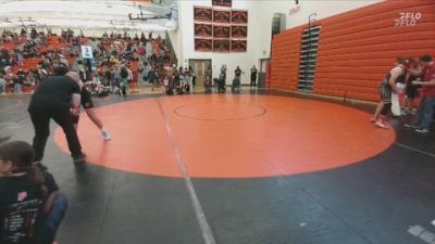 158-170 lbs Round 2 - Clint Cribb, Powell Middle School vs Jaxton King, Riverton Middle School