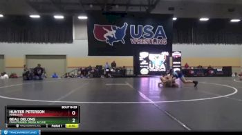 108 lbs Cons. Round 4 - Beau DeLong, CrassTrained: Weigh In Club vs Hunter Peterson, Minnesota