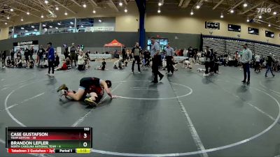 110 lbs Round 1 (8 Team) - Case Gustafson, Team Gotcha vs Brandon Lefler, North Carolina National Team