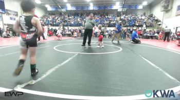 37-40 lbs Quarterfinal - Brantley Hendricks, Claremore Wrestling Club vs Noah Thoroughman, Port City