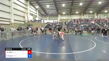 138 lbs Semifinal - Austin Kelly, Wasatch Wrestling Club vs Russell Evans, Total Domination Wrestling Club