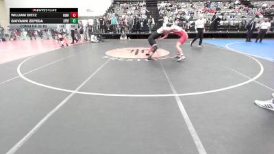 154-H lbs Consi Of 32 #2 - William Dietz, Haddonfield vs Giovanni Zepeda, Spring-Ford