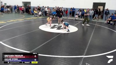 100 lbs X Bracket - Gretchen Tressler, Bethel Freestyle Wrestling Club vs Maylee Myers, Pioneer Grappling Academy