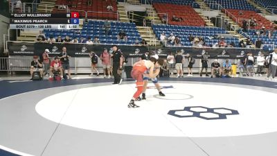 138 lbs Cons. Quarters - Elliot Wullbrandt, Oregon vs Maximus Pearch, Illinois