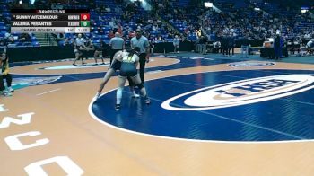 110 lbs Champ. Round 1 - Sunny Aitzemkour, Winnetka (New Trier) vs Valeria Pesantes, Elk Grove Village (E.G.)