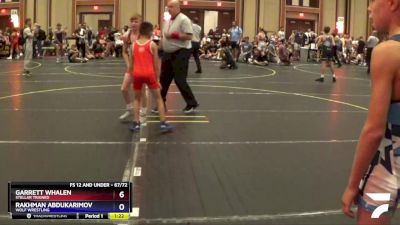 67/72 Semifinal - Garrett Whalen, Stellar Trained vs Rakhman Abdukarimov, Wolf Wrestling