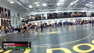 184 lbs Semifinal - Blake Williams, Adrian vs Owen Frizzell, Heidelberg