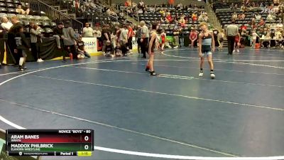 80 lbs Cons. Round 3 - Maddox Philbrick, Elkhorn Wrestling vs Aram Banes, WRATH