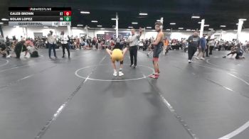 130 lbs Quarterfinal - Caleb Brown, KD Trained vs Nolan Lopez, Pocono Regional