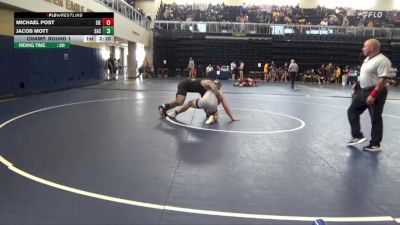 184 lbs Champ. Round 1 - Jacob Mott, Santa Ana College vs Michael Post, Sierra College