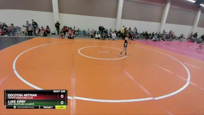 59 lbs Quarterfinal - Luke Kirby, Apex Grappling Academy vs Docotah Artman, Texans Wrestling Club