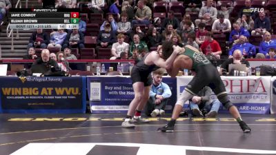 215 lbs Semifinal - Jake Conroy, Ringgold vs Elijah Brown, Belle Vernon