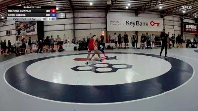 70 kg Cons. Round 2 - Michael Conklin, Lions Wrestling WC vs Koye Grebel, Hawkeye Wrestling Club
