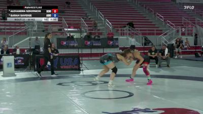 59 kg Quarters - Alexandra Szkotnicki, Bearcat WC vs Sarah Savidge, Army (WCAP)