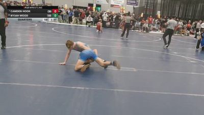 126 lbs Quarters - Nyjah Wood, Threestyle vs Camden Hook, Contenders Wrestling Academy