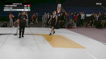 132 lbs 3rd Place - Jack Lightfoot, Tewksbury vs Gavin Lane, Shawsheen