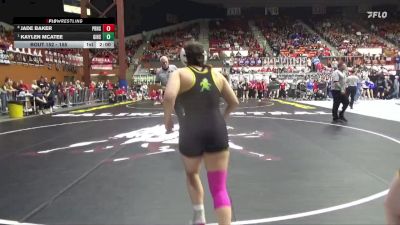 155 lbs Quarterfinal - Kaylen McAtee, Girard Hs vs Jade Baker, Pratt HS